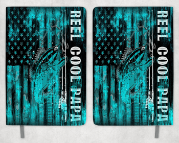 Reel Cool Papa Fishing Printed 8 Inch  A-5 Journal