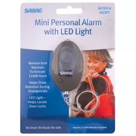 Sabre Mini Personal Alarm - Black