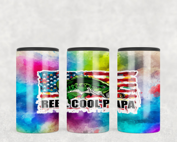 Reel Cool Papa Fishing  Steel can hugger - optional speaker (size: )