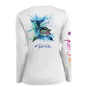 Dolphin Splash (Color: White, size: 2X Large)