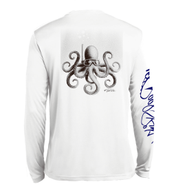 Dotted Octopus (Color: White, size: L)