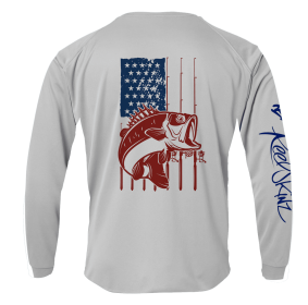 Fishing Flag Bass (Color: White, size: 4XL)