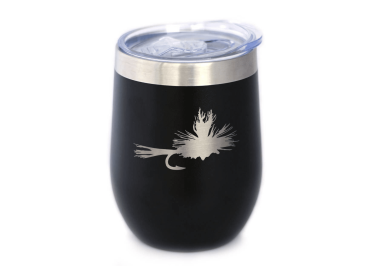 Fishing Fly Insulated Wine Tumbler - Fly Fishing Gifts (size: )
