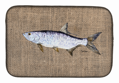 Sealife Themed Dish Drying Mat (Color: Tarp, size: 14 x 21)