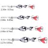`1pc Spinner Spoon Fishing Lure; 10g 14g 21g 28g Fishing Lure Baits Treble Hook For Trout Pike Pesca; Fish Tackle