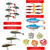 Paddle Tail Swimbait with jig Hook,Fishing Lures for Bass Trout Swimbaits,Soft Fishing Lures jig Heads,Slow Sinking Bait for Freshwater Saltwater