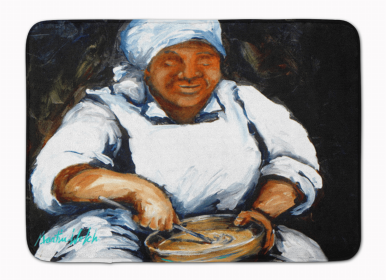 Sealife Themed Art/Painting Machine Washable Memory Foam Mat (size: 27 x 19Hot Water Cornbread Cook)