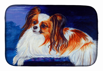 Sealife Themed Dish Drying Mat (size: 14 x 21Papillon Waiting)